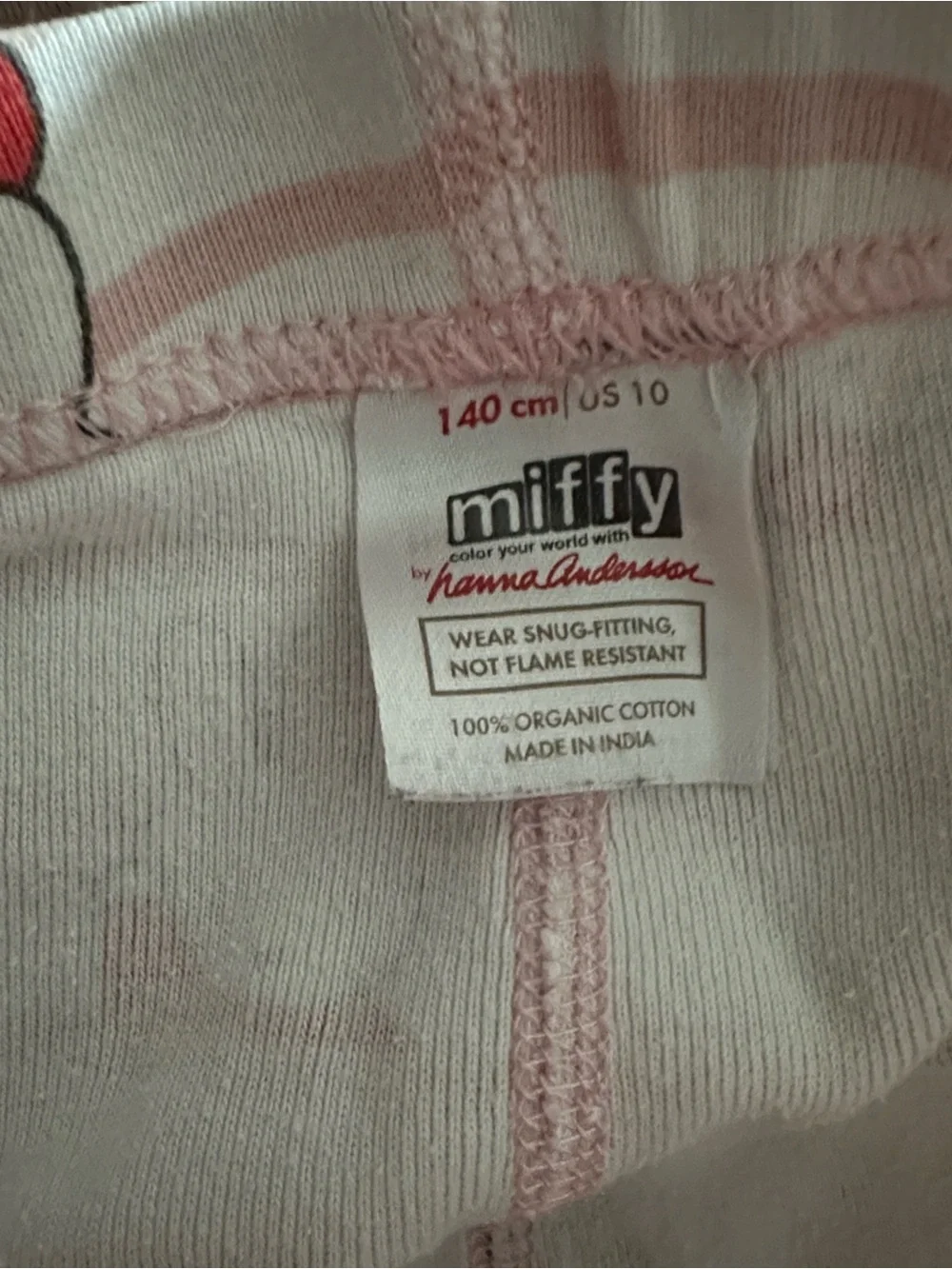 Hanna Andersson Girls Miffy Bunny Pajama Shorts 10